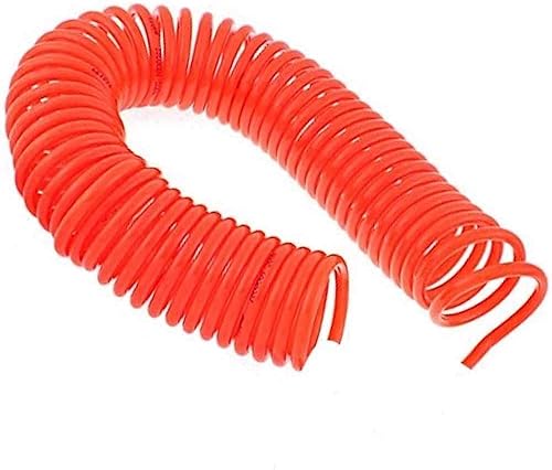 Tubo a Spirale Aria compressa per compressore No attacchi Senza innesto rapido Lunghezza 9 12 15 Metri prolunga Diametro Esterno 8 mm Colore Arancione (12 Metri - 12 Metri) - Honorern