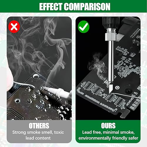 Saldatura Senza Piombo(Sn99,3 Cu0,7) SRLWMYI 40g Stagno di Saldatura 0,8mm Filo per Saldatura Stagno per Saldare con Anima di Colofonia, per Riparazione e Il Fai da te di Componenti Elettronici - Honorern