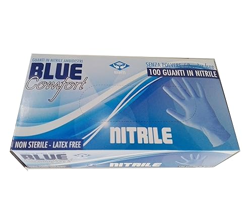 Pz 100 Guanti In Nitrile Medio Senza Polvere Latex Free Powder Free Guanto Da Lavoro Gloves - Honorern