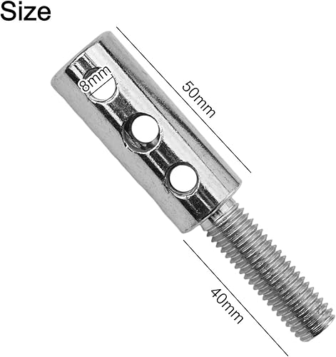 Connettore terminale per cavo da palestra, tappo a sfera per cavi da 5-6 mm, struttura in acciaio con vite a esagono incassato, lunghezza 90 mm - Honorern