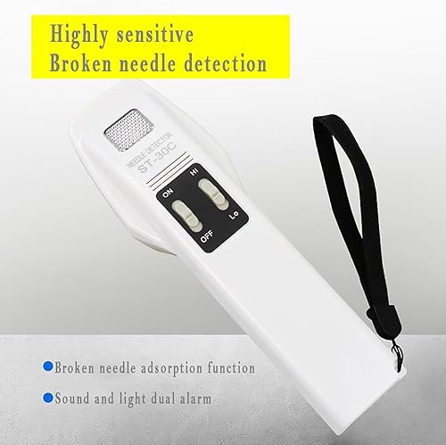 Rilevatore Di Aghi, Rilevatore Di Metalli Portatile Per Scarpe, Indumenti Lavorati a Maglia, Tessuti E Abbigliamento Rilevatore Di Aghi Rotti, Doppio Allarme Sonoro E Luminoso, Utilizzato Per Rilevare - Honorern
