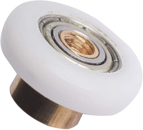 Confezione da 8 pulegge per porte scorrevoli in vetro, diametro del rullo 25 mm, per la porta della doccia, rulli/corridori/ruote, forte capacità portante, ultra silenzioso, YQl05-LSM-8 pezzi - Honorern