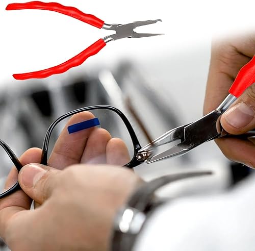 Pinza Per Occhiali, In Acciaio Inossidabile Piatte Pinze Di Precisione Occhiali Naso Rimozione Bracci Regolazione Montaggio Riparazione Assemblaggio Adatto Ottici Cornice Nasello Telaio - Honorern