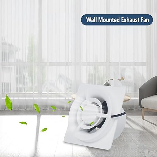 Ventilatore da Bagno con Il governatore 50 mm / 2 Pollici per Bagno e Cucina, Estrattore Aria 2 W, Silenzioso Ventilatore di Scarico, Alta efficienza 25 m3/h, 50mm - Honorern
