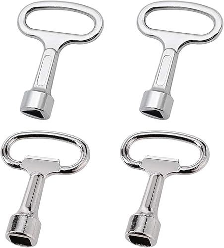 4 Pcs Chiave Di Spurgo Del Radiatore,Chiavi Triangolari In Metallo Chiave Del Contatore Gas Chiave A Bussola Triangolare Chiave Quadro Elettrico Per Armadi Elettrici Contatore Gas Radiatori Spurgo - Honorern