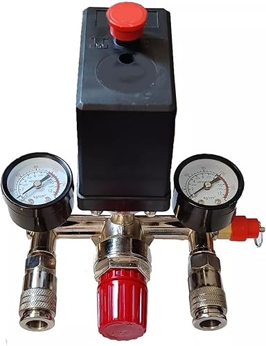Pressostato del Compressore d'Aria, con Gruppo Parti della Valvola di Controllo della Pressione della Pompa a Doppio Manometro 220 V 380 V - Honorern