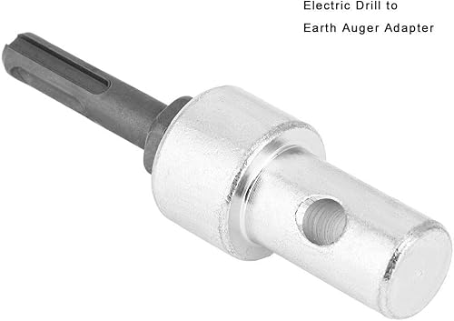 Adattatore di punta connettore utensili elettrici altri di trivella di terra elettrico per trapano elettrico a connettore di terra albero stelo rotondo 2 fosse 2 slot - Honorern