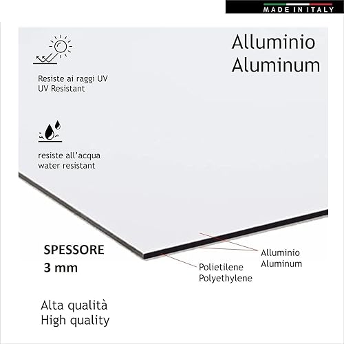 CARTELLO SEGNALETICO ROTONDO ISO 7010 - Vietato oltrepassare la barriera - Adesivo Extra Resistente, Pannello in Forex, Pannello In Alluminio (PANNELLO IN ALLUMINIO 30 CM) - Honorern