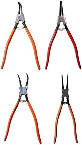 SET 4 PINZE PER ANELLI ELASTICI SEEGER 320 mm DRITTE ANGOLO INTERNE ED ESTERNE - Honorern