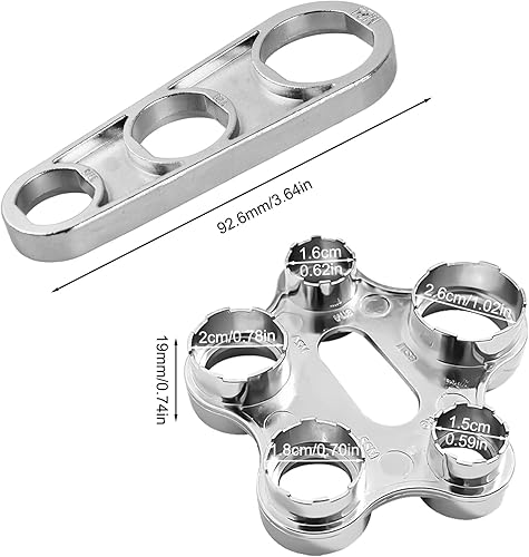 2 Pezzi Chiavi per Gorgogliatori per Rubinetti, Strumento di Rimozione del Rubinetto, Chiave Rompigetto Rubinetto, Attrezzo di Rimozione del Rompigetto, Per M16/M18/M20/M22/M24/M28 - Honorern