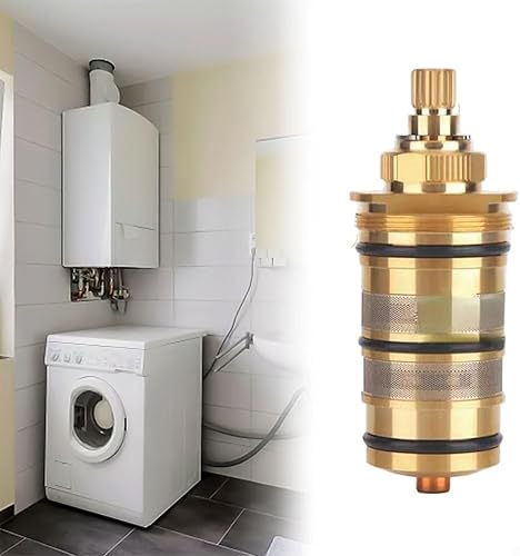 Inserto per valvola termostatica in ottone, cartuccia termostatica di ricambio per termostati da incasso e termostati a barra, kit di riparazione per aste valvole di miscelatori doccia - Honorern
