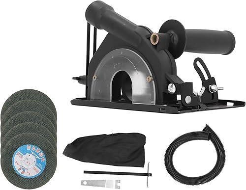 Copertura Protettiva per Smerigliatrice Angolare Regolabile per Fresa Angolare da 100 a 125 Mm, Supporto per Smerigliatrice Angolare in Ferro e Materiali ABS, Compatibile con - Honorern