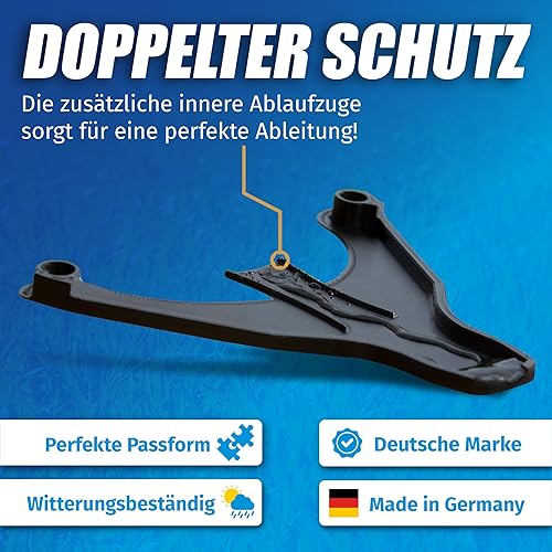 Scarico della condensa Segno del Camino Scarico per Coperchio Coperchio del Camino Coperchio del Camino Camino di Scarico del riscaldatore su roulotte Camper (Tipo Alde, Nero) - Honorern