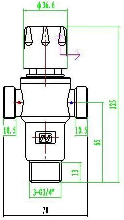 FP-R01-MT01 Miscelatore Termostatico, Argento - Honorern