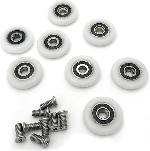 set di 8 roller da 19 mm per anta doccia scorrevole - Honorern