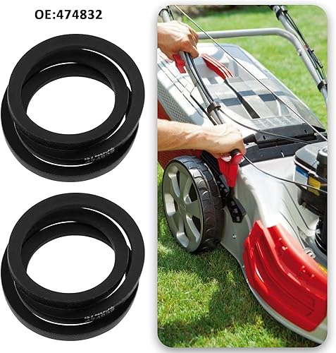 2 Pezzi Cinghia Trapezoidale Per Tosaerba 825mm Parte Di Ricambio 474832 Compatibile Con Highline 513PA Compatibile Con ALKO Highline 523 SP Compatibile Con Highline 523 SPA - Honorern