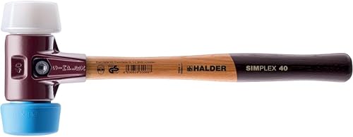 Halder 3017.051 50: 40 Mallet W/oversize morbida gomma blu & Superplastic Face inserti, - Honorern
