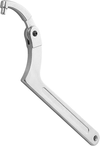 Chiave a gancio cromata vanadio, chiave a C 19-51 mm, chiave a gancio regolabile, per la rimozione del dado rotondo - Honorern