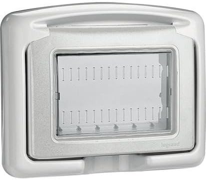 PLEXO-CROSS-Placca da incasso IP55 3Mod GRIGIO - Honorern