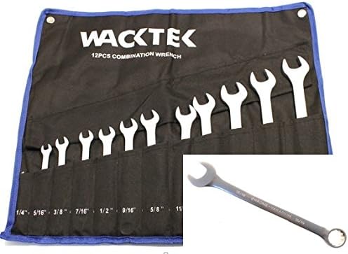 SET CHIAVI COMBINATE IN POLLICI 1/4--15/16 12 PEZZI IN ACCIAIO CHROME VANADIUM - Honorern