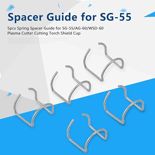 5 Pezzi Guida Distanziatore Molla, Guida Torcia Stahlwerk per SG55 AG60 WSD60 Taglierina Al Plasma Taglio Torcia Scudo Cup - Honorern