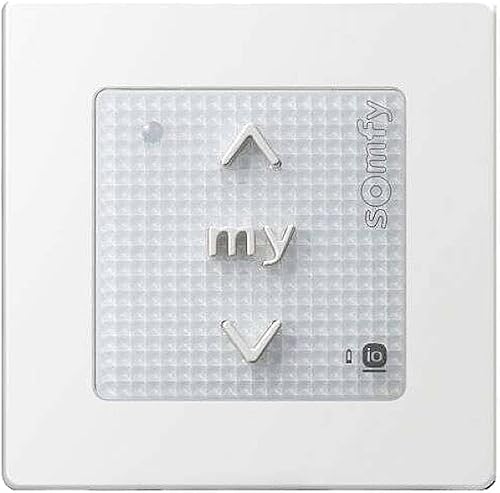 Somfy 1811066 - Smoove Origin io | Controllo radio a parete wireless | Tecnologia io-homecontrol | Per ordinare 1 motore o 1 gruppo di motori radio io-homecontrol - Honorern