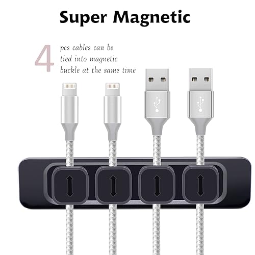 Organizer a Clip per Cavo, clip per organizer per cavi di gestione dei cavi Silicone autoadesiva per desktop Cavo di ricarica, Organizzatore Supporto per Cavi per TV PC Casa Ufficio - Honorern