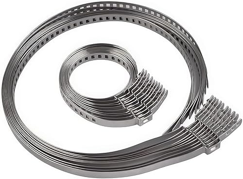 Morsetto per Stivale CV da 8 Pezzi,Fascette Stringitubo Inox,Morsetti a Crimpare per Stivale con Giunto Omocinetico Universale Regolabile Kit Grandi/Piccoli Acciaio Inossidabile - Honorern