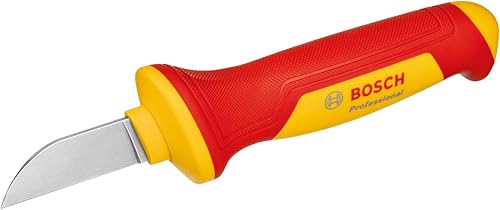 Bosch Professional Coltello spelafili VDE (con lama a gancio a forma di falce, lama in acciaio S2) - Honorern