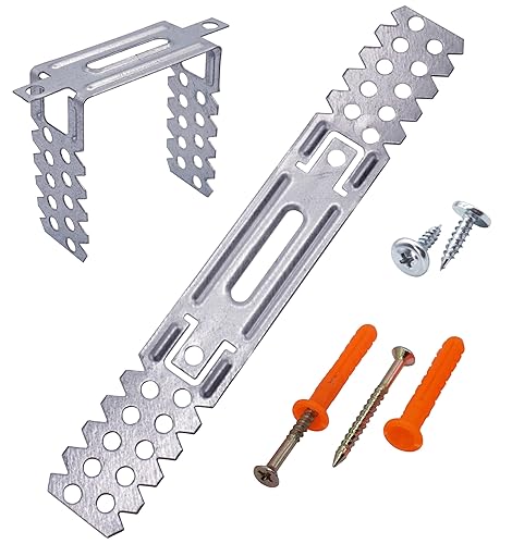 SKIR'CO (10 pz) Staffe di Montaggio 60/75 mm, Appendiabiti a Soffitto Diretti, U-Hanger per Profilo CD - Honorern