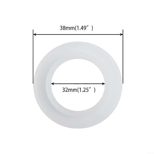 Guarnizione ad anello di scarico in silicone per lavabo, tappo per vasca da bagno, dimensioni assortite (35 x 20 mm, 38 x 31 mm, 41,5 x 33 mm, 43,5 x 29 mm), 1 confezione - Honorern