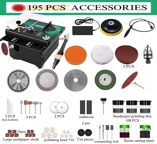 Piccola Sega da Banco Multifunzione, Sega da Tavolo in Miniatura per l'artigianato, 100W Standard - Honorern