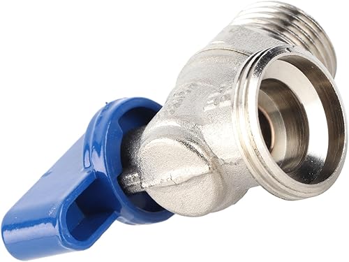 Valvola Ad Angolo, Valvola di Intercettazione 'acqua Ottone Anticorrosivo 1/2 X 3/4 Pollici Elevata Durezza Resistente Alla Pressione Un Quarto di Giro per Cucina - Honorern