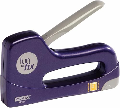 Rapid Compacta Piccola Graffatrice Manuale per Graffette n. 53, Dotata di Regolatore di Forza a Vite e Funzione di Blocco della Leva - Honorern