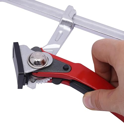 Morsetto Da Tavolo Interamente In Acciaio Con Impugnatura A Leva, 2 Pezzi Di Morsetto Morsetti Di Serraggio Sgancio Rapido Con Capacità Di 210 Mm E Profondità Della Gola Di 90 Mm Per Levigare Tagliare - Honorern