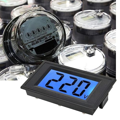 Voltimetro Digitale, Display LCD AC80-500 V Voltmetro Di AC, Voltmetro Digitale a Due Fili, Invertitore Per Test Di Elettricità Da 220 V AC - Honorern