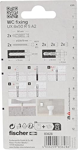 Fischer Fissaggio-Set Wc N K Sb-Carta (83628) Sb-Samontec - Contenuto: 1 Pz - Honorern