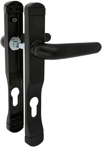 Amig - Set Maniglie Porta Interne | Alluminio Bianco | Design Moderno | Facile Installazione | Serratura 85mm | Misura 225x30mm Chiusura per Porte, Bianco, Standard, Plastica - Honorern