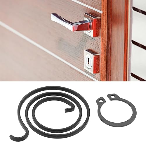 Kit di riparazione a molla per maniglia della porta, 20 pezzi, bobina da 2,5 mm, spessore 27,5 mm, diametro bobine da 1 mm, anello di sicurezza fai da te, kit maniglia per porta con - Honorern