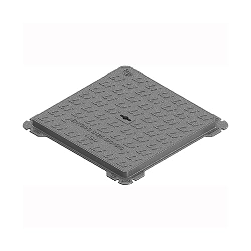 Chiusino botola 'B125' in ghisa sferoidale a forma quadra (20 x 20 cm - 5 Kg) - Honorern