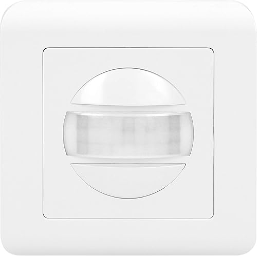 CR-261 Interruttore della Luce con Sensore di Movimento Montaggio in Scatola Ø60 mm Portata: 9m 160° Compatibile con LED 5W-75W Regolazione TIME e LUX IP20 - Honorern