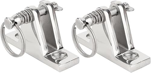 2 cerniere per ponte superiore con perno e anello, 60 x 18 mm, in acciaio inox 316, accessori marini resistenti per montaggio su cerniera - Honorern
