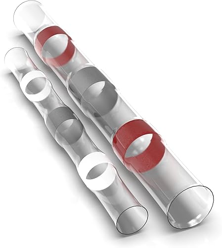 50 Connettori termoretraibili saldanti Set assortimento Selezione: (5 Bianco / 20 Rosso / 15 Blu / 10 Giallo) - Honorern