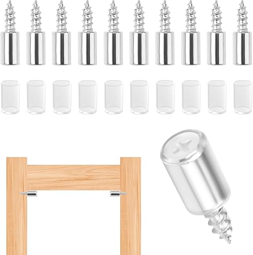 80 Pezzi Perni di Supporti per Mensole Ø7.5mm, Perni per Mensole con Manicotto in Gomma, Perno Supporto Mensole, Perni di Supporto per Mensole, Pioli Reggimensola, per Librerie, Armadietti - Honorern