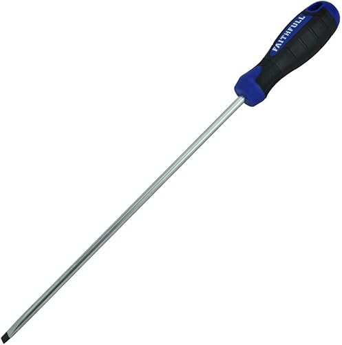 Faithfull Slotted Parallel Soft Grip Screwdriver 250mm x 6.5mm - Honorern