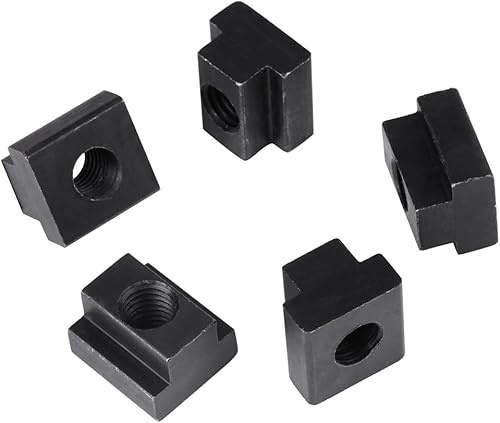 Confezione 5 pezzi di dadi M12 con scanalatura a T Inserti in metallo con finitura a ossido nero nelle tabelle delle macchine utensili per profilo in alluminio - Honorern
