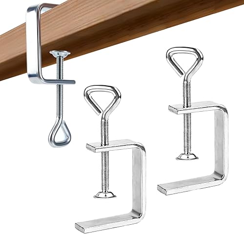 Morsetto a C, 2 pezzi, morsetto a C in acciaio inox, morsetto a vite, morsetto a C, morsetto di fissaggio, morsetto a vite, morsetto piccolo, morsetto a C piccolo per lavori in legno, morsetti e - Honorern