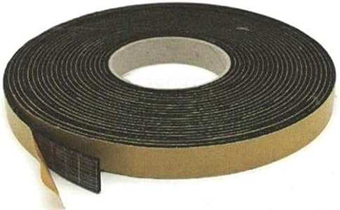Guarnizione a nastro in gomma alveolare EPDM larghezza mm 40 x 20 spessore rotolo da mt 10 adesiva su un lato - Honorern
