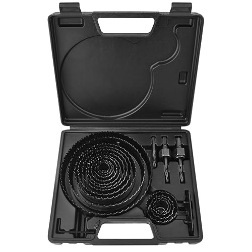 Set di Seghe a Tazza 21 Pezzi per Legno 19-152mm, Kit Sega a Tazza con Piastra di Installazione Mandrini y Punte, Ideale per Legno Sottili, PVC, Metallo, Iron, Alluminio e Plastica - Honorern