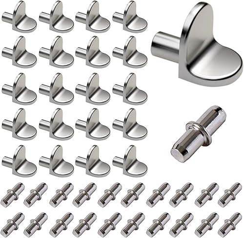 40 Pezzi Reggimensola,Supporti per Mensole,Perni per Mensole,Reggi Mensola Armadio,Reggi Mensole,Reggi Mensola,Supporti Mensole,per Armadi,Scaffali,Vetrine,Mobili,2 Stili - Honorern